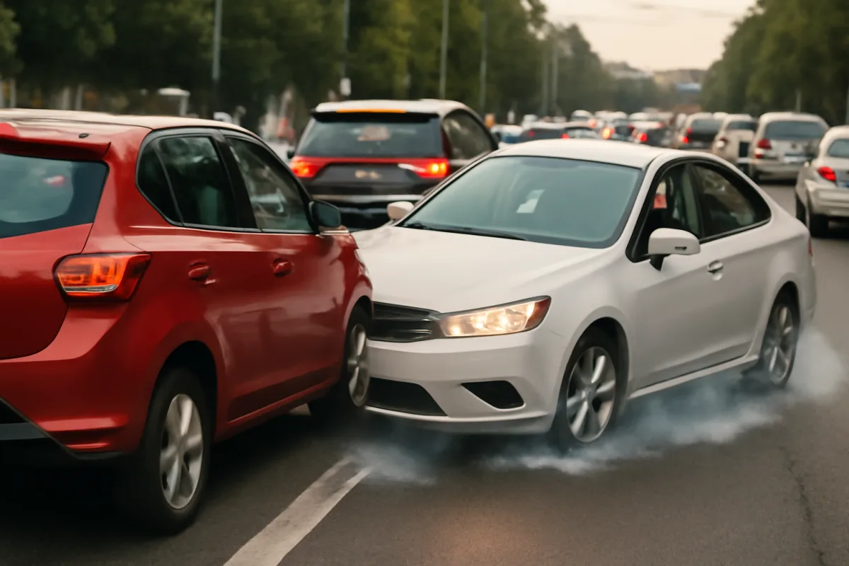 Frenata d’emergenza su strada trafficata: la tecnica per evitare tamponamenti a catena
