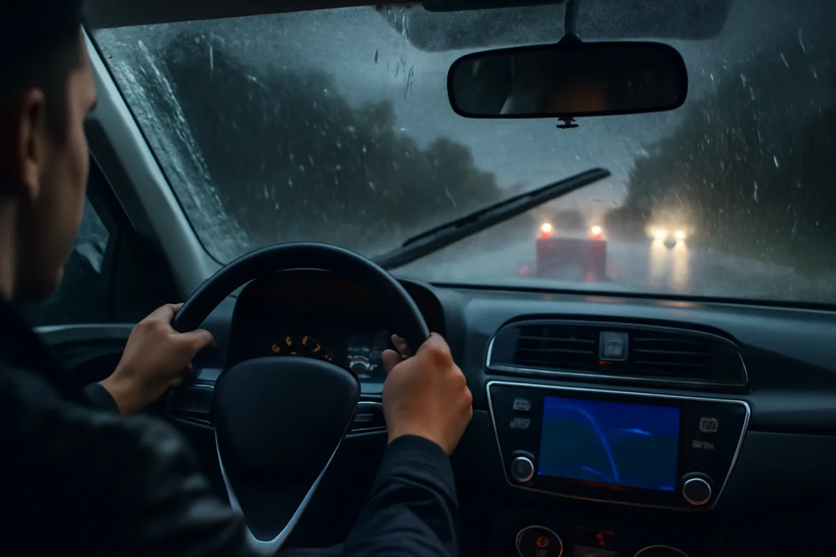 Come si guida in sicurezza durante un temporale? La regola da seguire per evitare incidenti